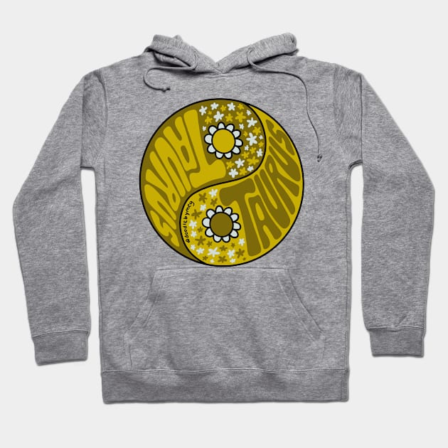 Taurus Yin Yang Hoodie by Doodle by Meg